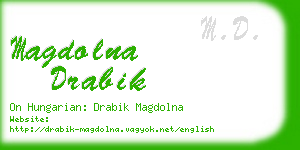 magdolna drabik business card